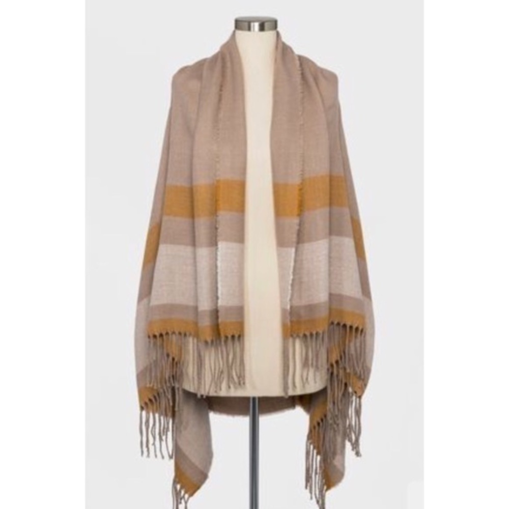 New Fringe Scarf Blanket Vest